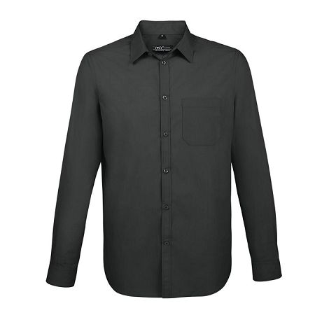  CHEMISE HOMME POPELINE MANCHES LONGUES