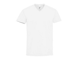 TEE-SHIRT HOMME COL “V” BLANC