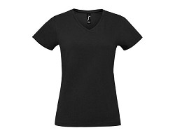 TEE-SHIRT FEMME COL “V” COULEUR