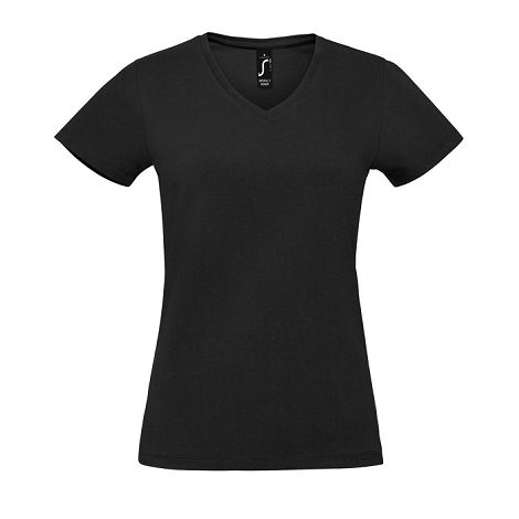  TEE-SHIRT FEMME COL “V” COULEUR