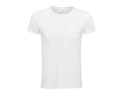 TEE-SHIRT UNISEXE COL ROND AJUSTÉ BLANC