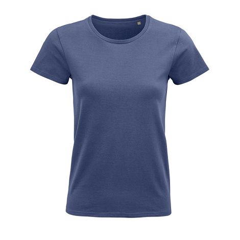  TEE-SHIRT FEMME JERSEY COL ROND AJUSTÉ COULEUR