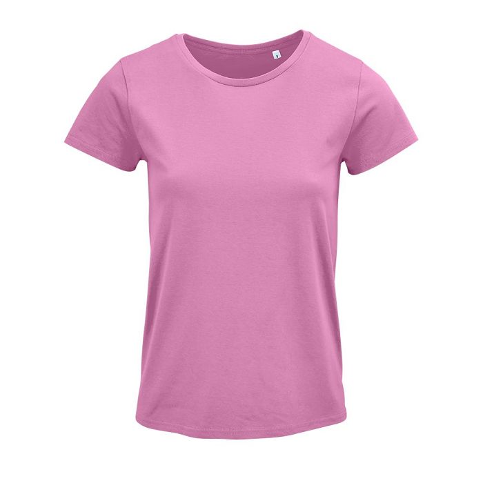  TEE-SHIRT FEMME JERSEY COL ROND AJUSTÉ COULEUR