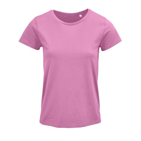  TEE-SHIRT FEMME JERSEY COL ROND AJUSTÉ COULEUR