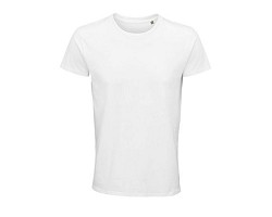 TEE-SHIRT HOMME JERSEY COL ROND AJUSTÉ BLANC
