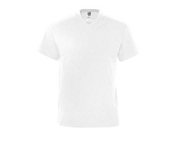 TEE-SHIRT HOMME COL ‘’V’’ BLANC