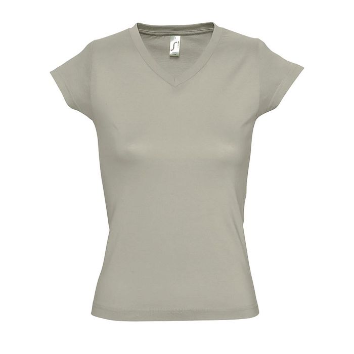  TEE-SHIRT FEMME COL “V” COULEUR