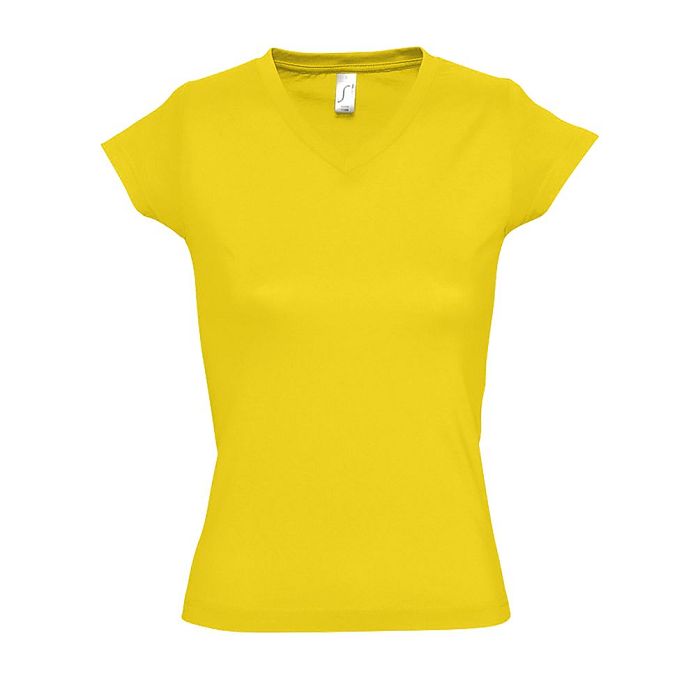  TEE-SHIRT FEMME COL “V” COULEUR