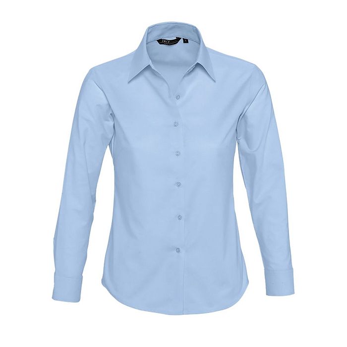  CHEMISE FEMME OXFORD MANCHES LONGUES