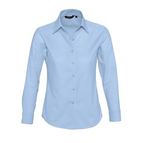  CHEMISE FEMME OXFORD MANCHES LONGUES