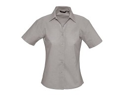 CHEMISE FEMME OXFORD MANCHES COURTES