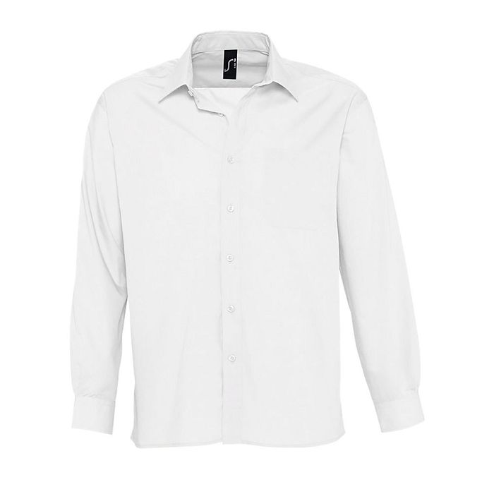  CHEMISE HOMME POPELINE MANCHES LONGUES