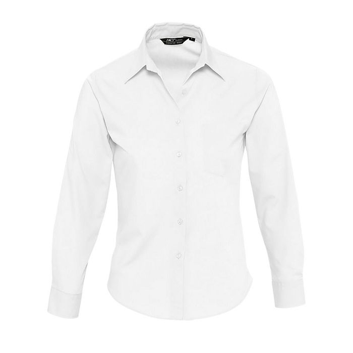  CHEMISE FEMME POPELINE MANCHES LONGUES