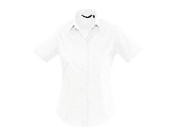 CHEMISE FEMME POPELINE MANCHES COURTES