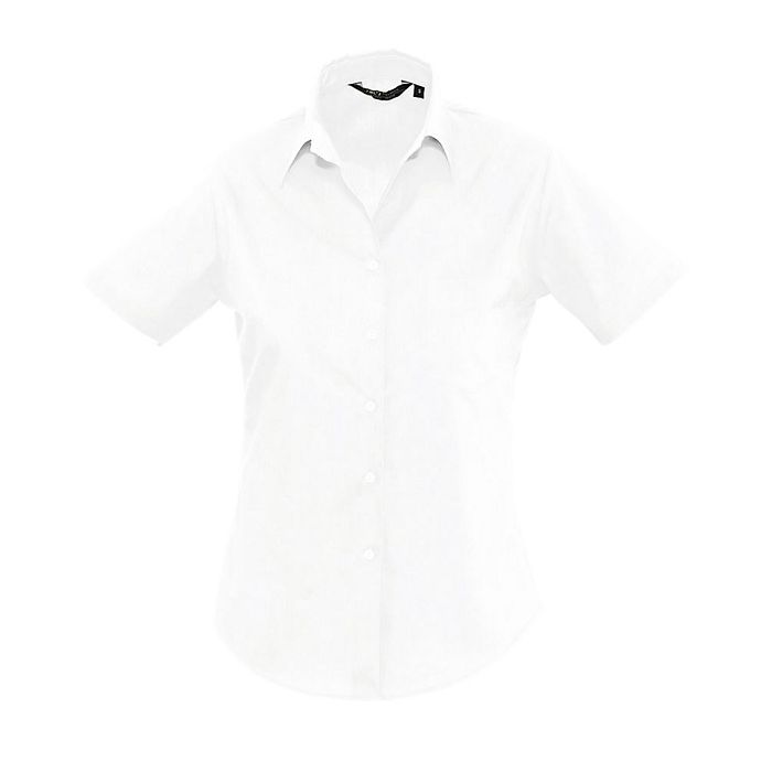  CHEMISE FEMME POPELINE MANCHES COURTES