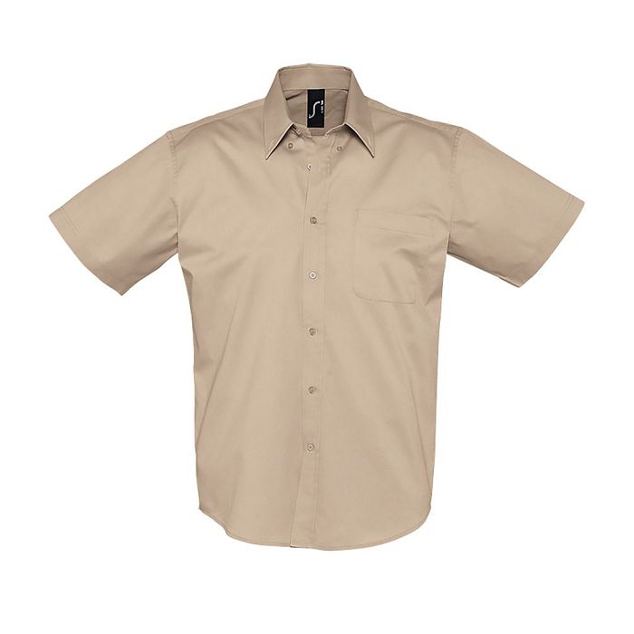  CHEMISE HOMME EN TWILL DE COTON MANCHES COURTES