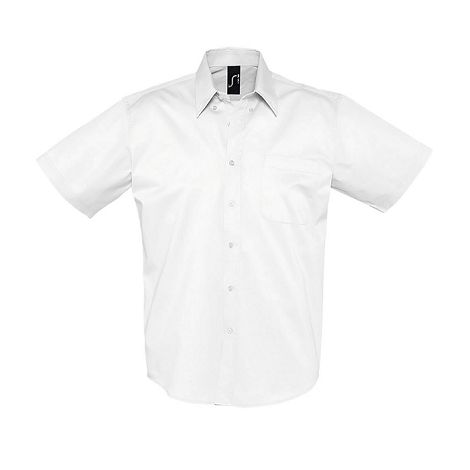  CHEMISE HOMME EN TWILL DE COTON MANCHES COURTES