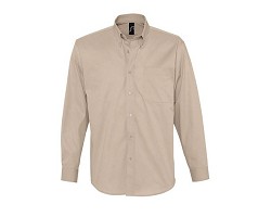 CHEMISE HOMME EN TWILL DE COTON MANCHES LONGUES