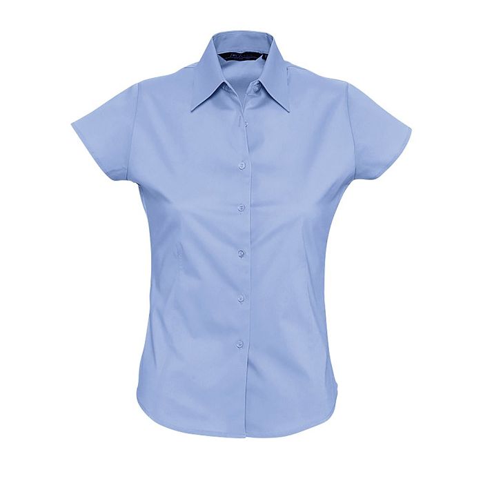  CHEMISE FEMME STRETCH MANCHES COURTES