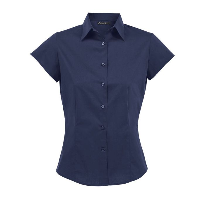  CHEMISE FEMME STRETCH MANCHES COURTES