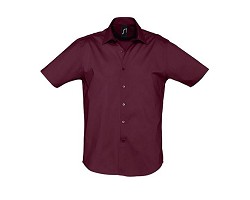 CHEMISE HOMME STRETCH MANCHES COURTES COULEUR