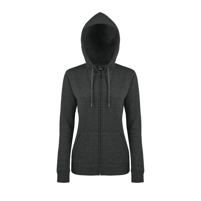  VESTE ZIPPÉE FEMME À CAPUCHE DOUBLÉE