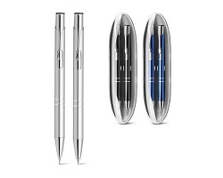 Kit stylo bille et porte-mine en métal