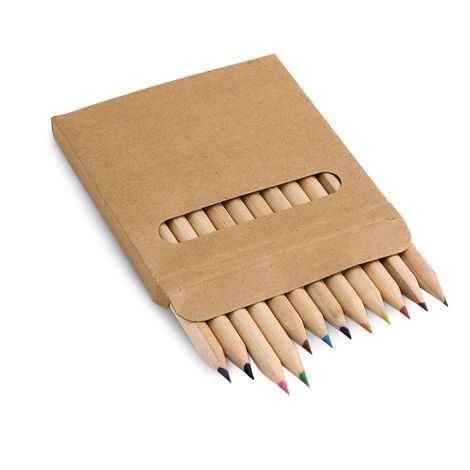  Boîte avec 12 crayons de couleur