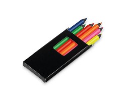 Boîte avec 6 crayons de couleur