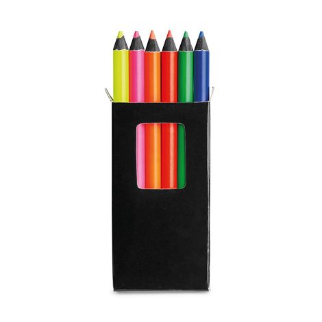  Boîte avec 6 crayons de couleur