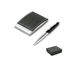 Ensemble stylo et porte-cartes