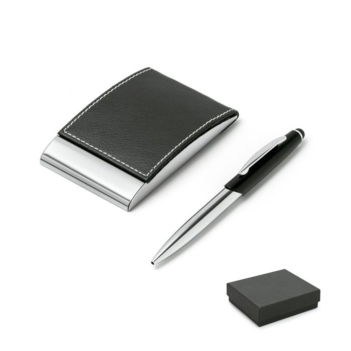  Ensemble stylo et porte-cartes