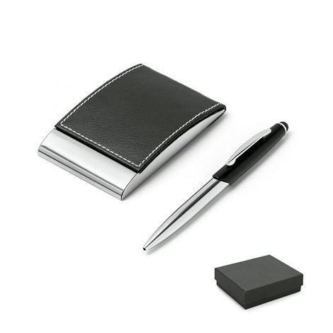 Ensemble stylo et porte-cartes