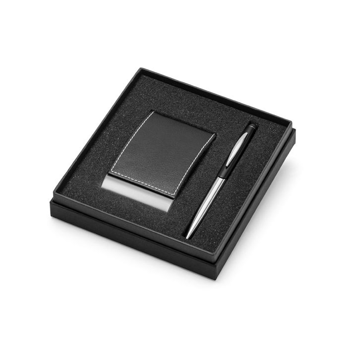  Ensemble stylo et porte-cartes
