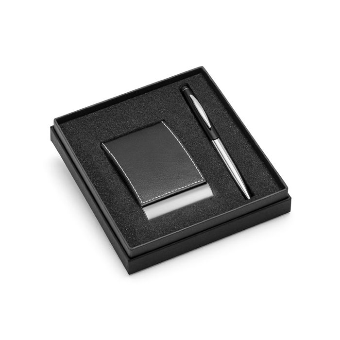  Ensemble stylo et porte-cartes