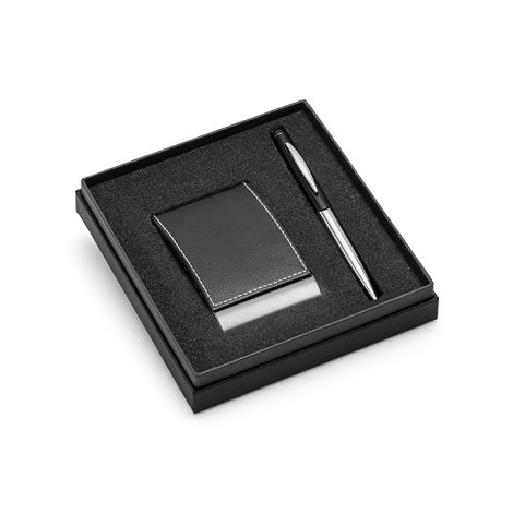 Ensemble stylo et porte-cartes
