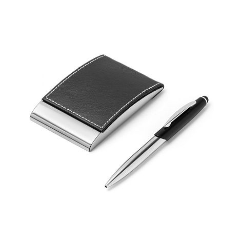 Ensemble stylo et porte-cartes