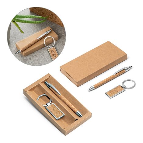 Ensemble stylo et porte-clés