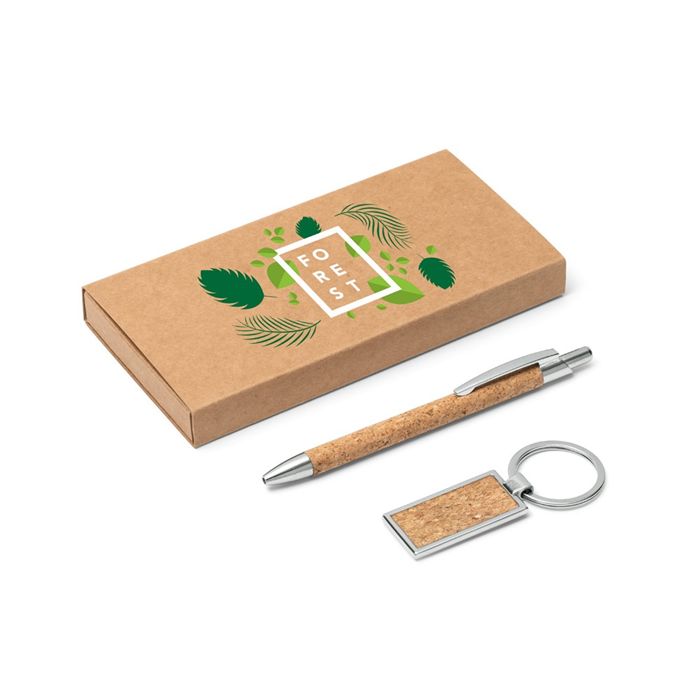  Ensemble stylo et porte-clés