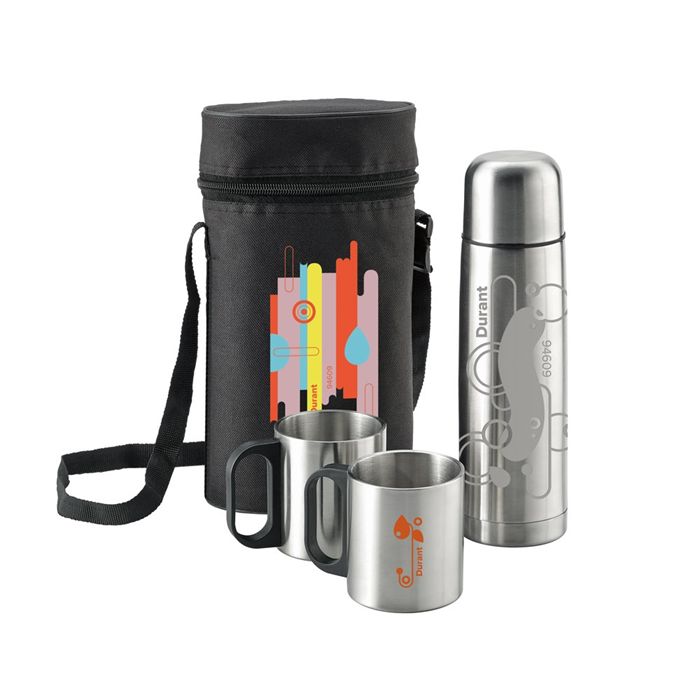  Ensemble thermos et tasses