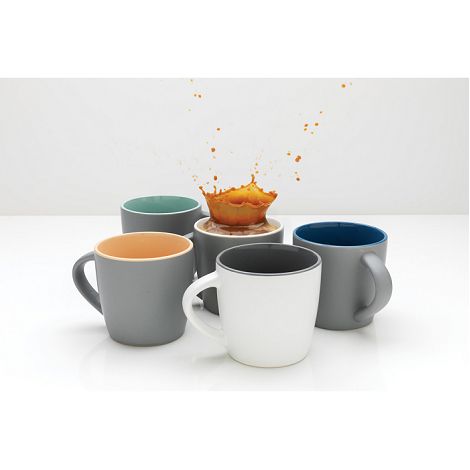 Mug en céramique avec intérieur coloré
