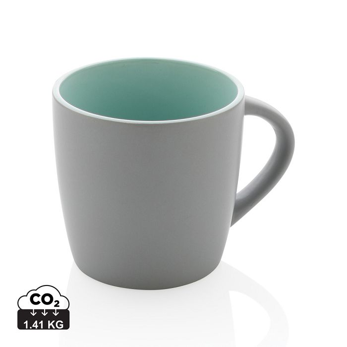  Mug en céramique avec intérieur coloré