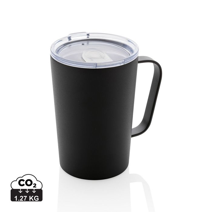  Mug moderne en acier inoxydable recyclé RCS avec couvercle