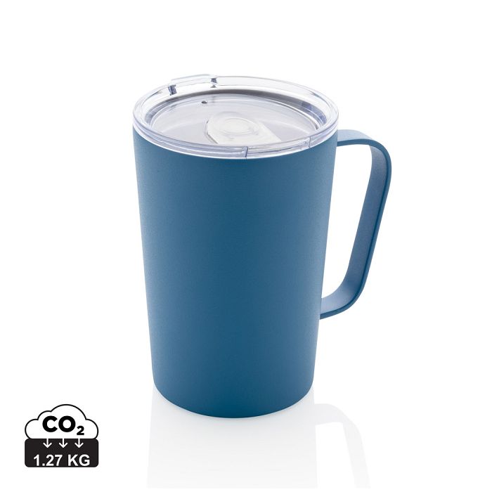  Mug moderne en acier inoxydable recyclé RCS avec couvercle