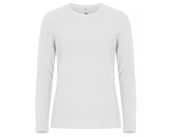 Tee shirt femme manches longues blanc