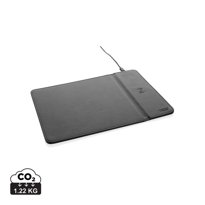  Tapis de souris en PU RCS avec chargeur 10W Swiss Peak