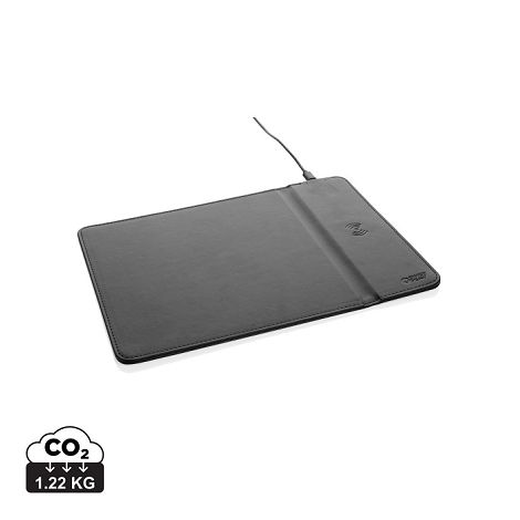  Tapis de souris en PU RCS avec chargeur 10W Swiss Peak