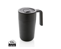 Tasse en acier inoxydable et PP recyclé GRS avec poignée