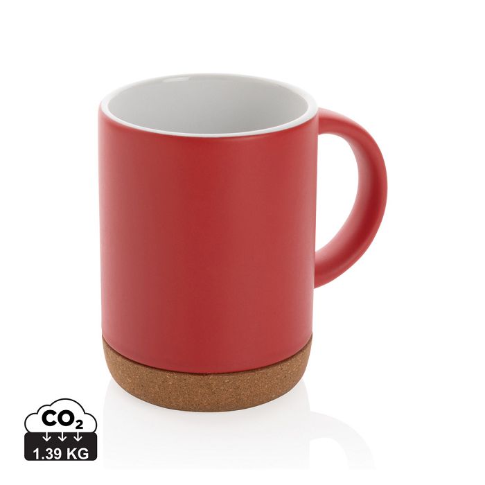  Mug en céramique avec base en liège