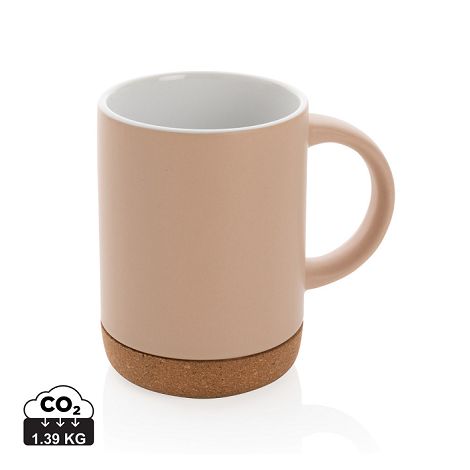  Mug en céramique avec base en liège